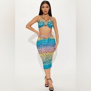 FASHION NOVA 2 Piece Skirt Set